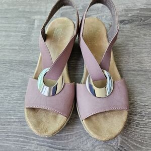 Rieker Sandal 624H6 Fanni, Size 37, Darkrose